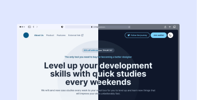 All templates have dark & light mode