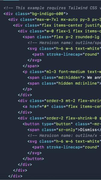 Tailwind CSS Code Image